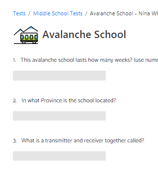 A Reading Effectiveness test.